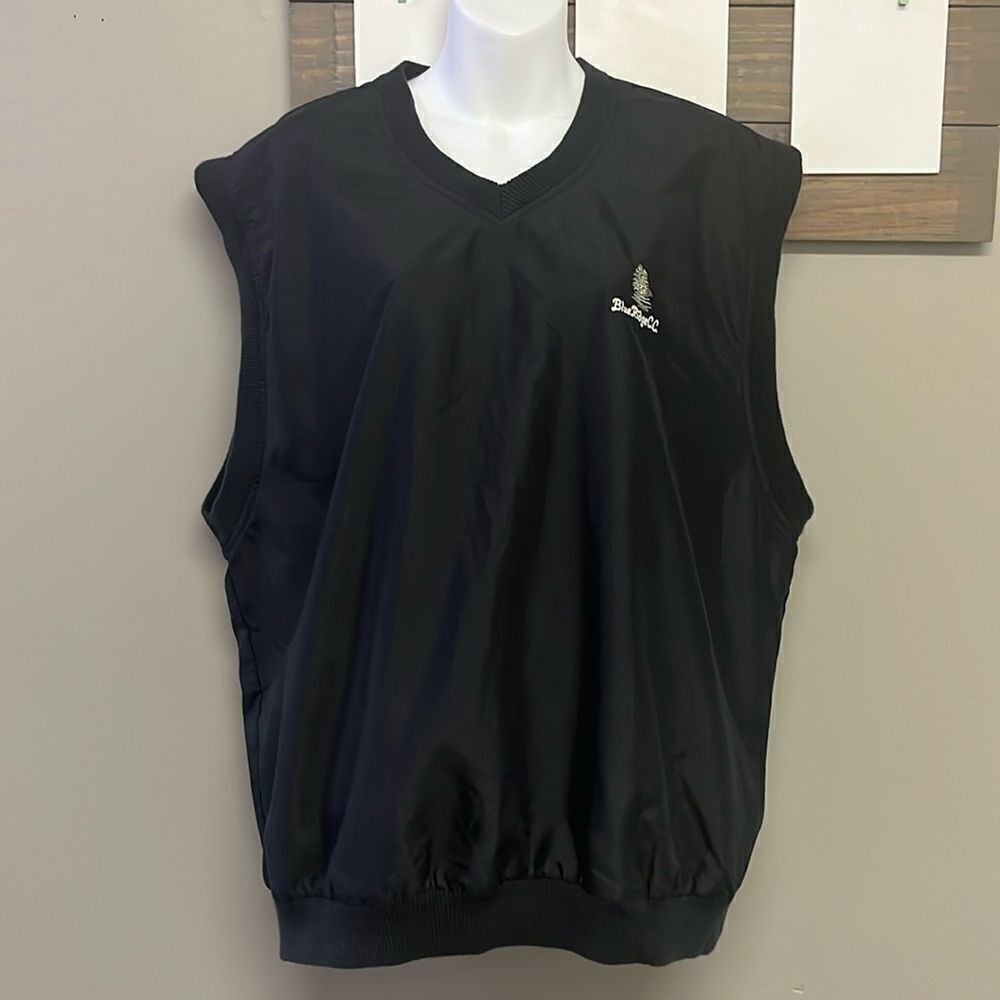 Nike Golf Black Wind Resistant Pullover Layering Blue Ridge C.C. PA Vest- Large